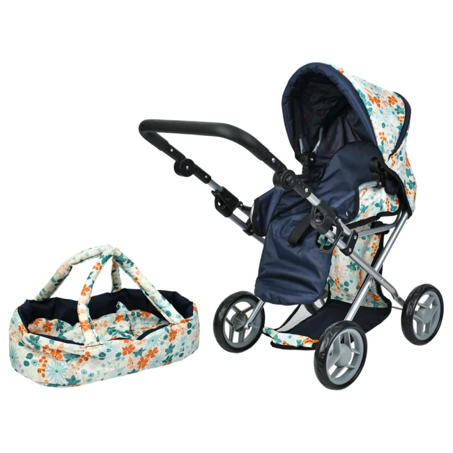 Коляска для кукол Melogo 9346/016/81100 2в1 (трансформер, люлька-переноска, матрас, подушка, корзинка) Коляска для кукол Melogo 9346/016/81100 2в1 (трансформер, люлька-переноска, матрас, подушка, корзинка)