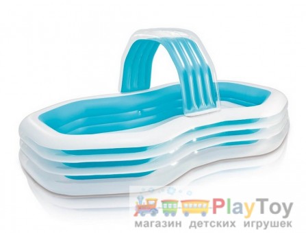 Детский надувной бассейн Intex (57198) с навесом 310 х 188 х 130