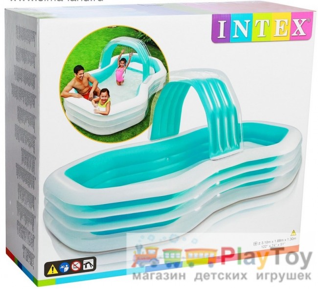 Детский надувной бассейн Intex (57198) с навесом 310 х 188 х 130 Детский надувной бассейн Intex (57198) с навесом 310 х 188 х 130