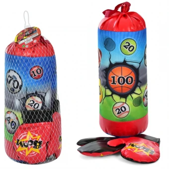 Боксерский набор MR 0877 в сетке (груша 40 см, перчатки)