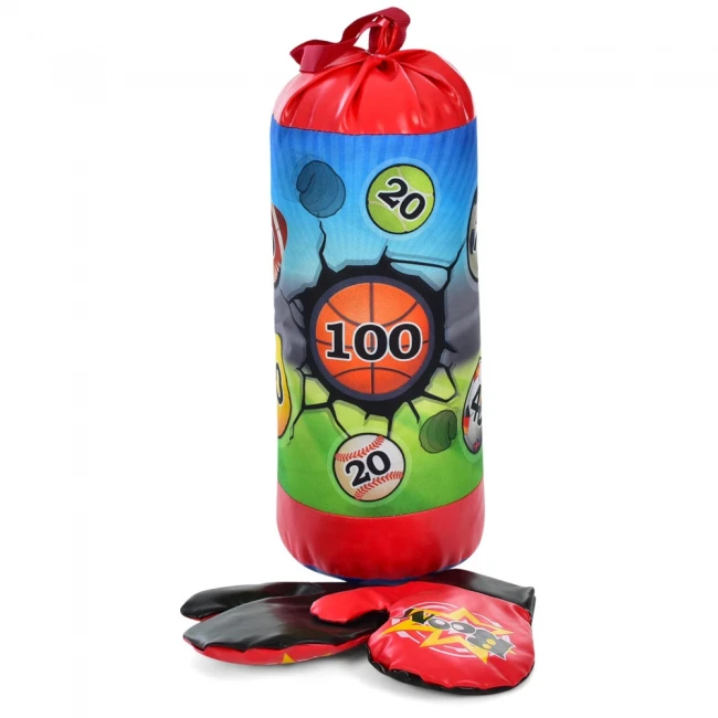 Боксерський набір MR 0877 у сітці (груша 40 см, рукавички)