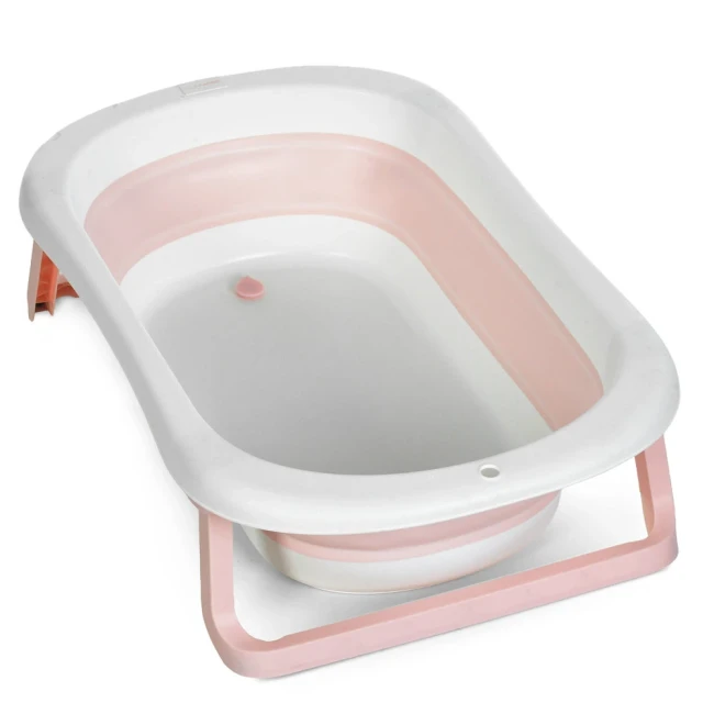 Ванночка детская El Camino ME 1151 Plus Peony Pink (складная, с термометром) Ванночка детская El Camino ME 1151 Plus Peony Pink (складная, с термометром)