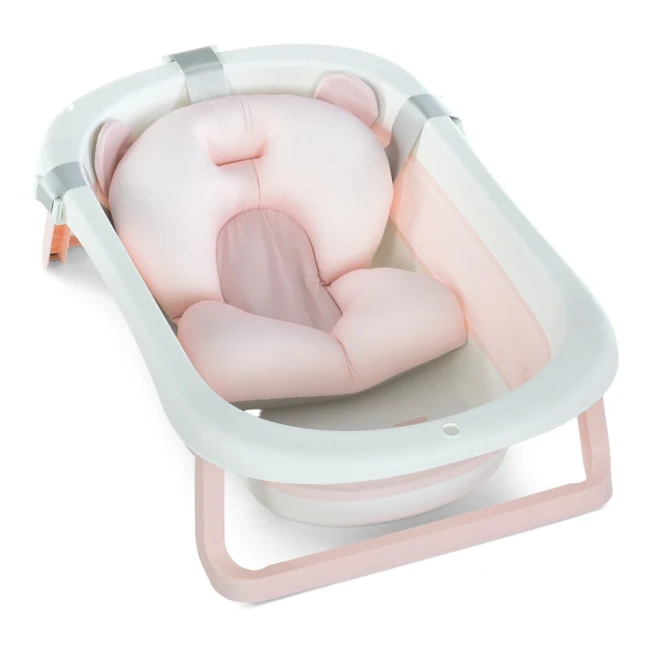 Ванночка детская El Camino ME 1151 Plus Peony Pink (складная, с термометром) Ванночка детская El Camino ME 1151 Plus Peony Pink (складная, с термометром)