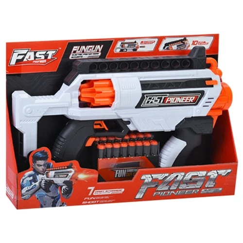 Игрушечный автомат Fast Pioneer BIG535 (24 мягких пуль, на батарейках)