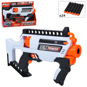 Игрушечный автомат Fast Pioneer BIG535 (24 мягких пуль, на батарейках)