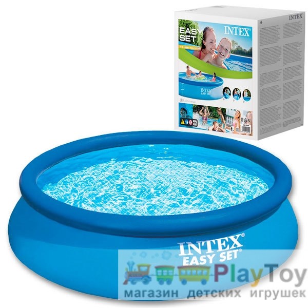 Сімейний надувний басейн Intex Easy Set 28130 (56420) круглий 366 х 76
