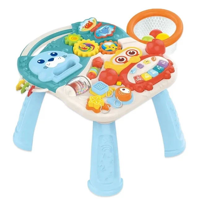 Ходунки-каталка Multifunction Walker HE 0827 4 в 1 (толокар, самокат, інтерактивний столик, піаніно)