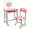 Детская парта J-30822 со стулом, регулируемая высота и наклон, подставка, лампа