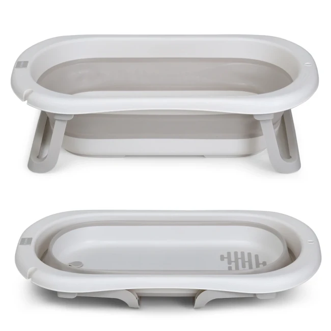 Ванночка детская El Camino ME 1151 Plus Cool Gray (складная, с термометром) Ванночка детская El Camino ME 1151 Plus Cool Gray (складная, с термометром)