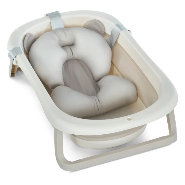 Ванночка детская El Camino ME 1151 Plus Cool Gray (складная, с термометром) Ванночка детская El Camino ME 1151 Plus Cool Gray (складная, с термометром)