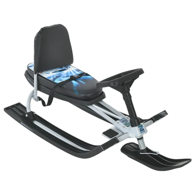 Детский снегокат Snow Scooter MS 1778-13-BR со спинкой Детский снегокат Snow Scooter MS 1778-13-BR со спинкой