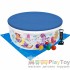 Детский надувной бассейн Intex 58480-3 Аквариум 152 х 56 см с шариками 10 шт тентом подстилкой насосом