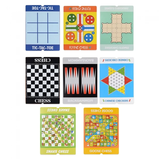 Ігровий столик S 5513 9 в 1 (8 ігор, магнітна дошка 37x28 см, 2 стільці)