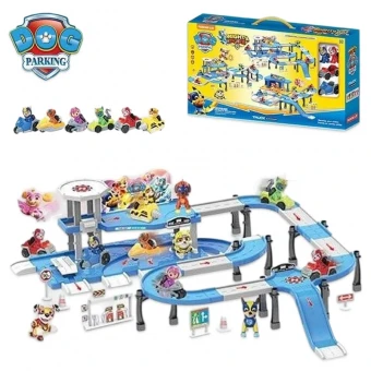 Игровой набор Щенячий патруль 553-389A "База спасателей" (Парковка 2 этажа, 2 героя, 2 машинки)