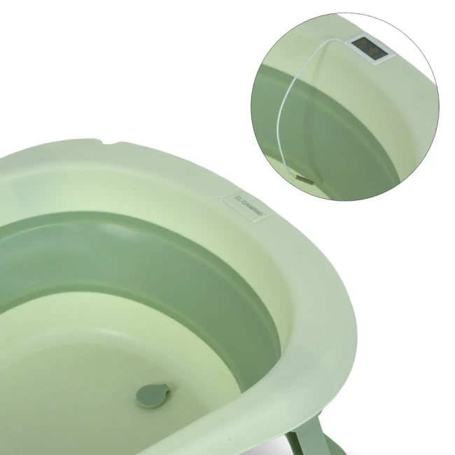 Ванночка детская El Camino ME 1151 Plus Pale Green (складная, с термометром) Ванночка детская El Camino ME 1151 Plus Pale Green (складная, с термометром)