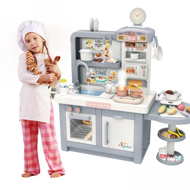 Детская большая кухня 100 T-3 (высота 98 см, свет, звук, вода, парогенератор) Детская большая кухня 100 T-3 (высота 98 см, свет, звук, вода, парогенератор)