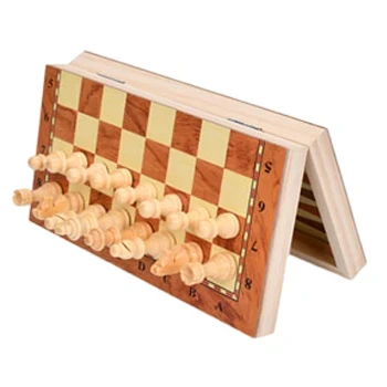 Набор 3в1 шахматы + шашки + нарды TD2023124, деревянная магнитная доска (25x27 см)