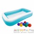 Дитячий надувний басейн Intex 58484-1 прямокутний 305 х 183 х 56 см із кульками 10 шт