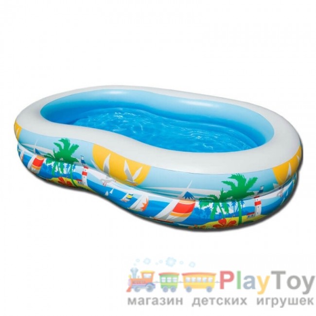 Дитячий надувний басейн Intex (56490) 262 х 160 х 46 см Дитячий надувний басейн Intex (56490) 262 х 160 х 46 см
