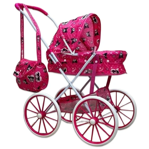 Коляска для ляльок TK Group ТК 21-374 (класична, кошик, сумочка)