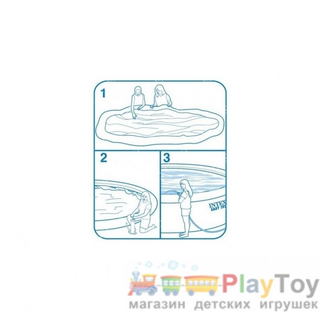 Семейный надувной бассейн Intex Easy Set (28142) круглый 396 х 84 см Семейный надувной бассейн Intex Easy Set (28142) круглый 396 х 84 см