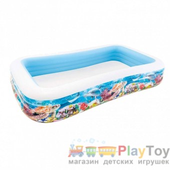 Детский надувной бассейн Intex 58485 Тропический риф 305 х 183 х 56 см Детский надувной бассейн Intex 58485 Тропический риф 305 х 183 х 56 см
