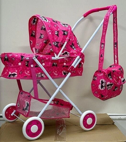 Коляска для ляльок TK Group ТК 55-420 (класична, кошик, сумочка)