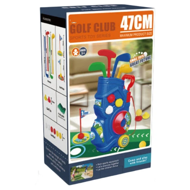 Набор для игры в гольф 777-587-1 (поле 101,4x22,8 см, сумка для клюшек)