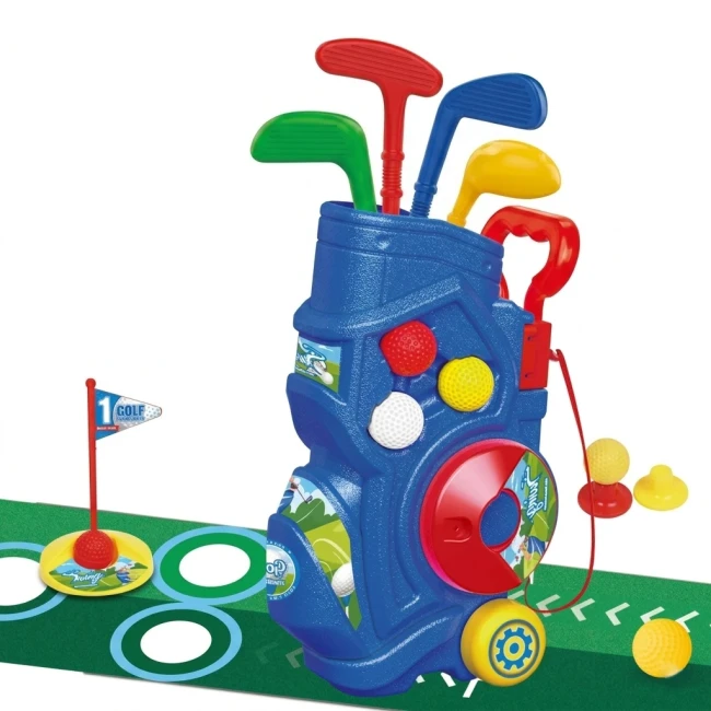 Набор для игры в гольф 777-587-1 (поле 101,4x22,8 см, сумка для клюшек)