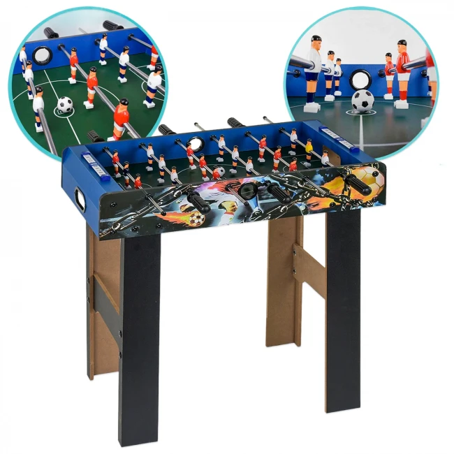 Настольный футбол XJ 803-2 (69x36x66 см, деревянный, 6 штанг, на ножках) Настольный футбол XJ 803-2 (69x36x66 см, деревянный, 6 штанг, на ножках)