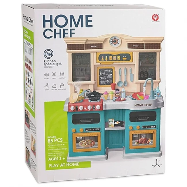 Дитяча кухня Home Chef 922-162 (висота 83 см, світло, звук, вода, парогенератор)