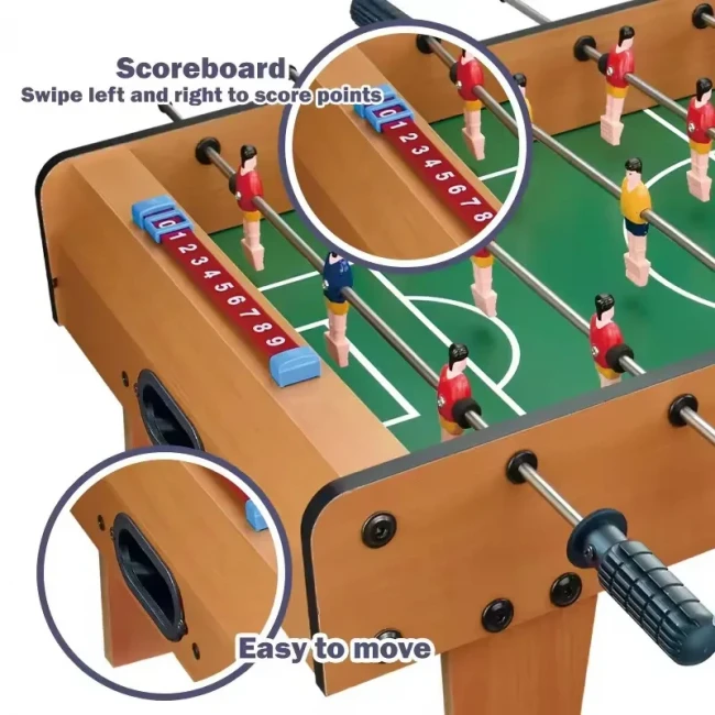 Настольный футбол 2368 (88x63x22 см, деревянный, 8 штанг) Настольный футбол 2368 (88x63x22 см, деревянный, 8 штанг)