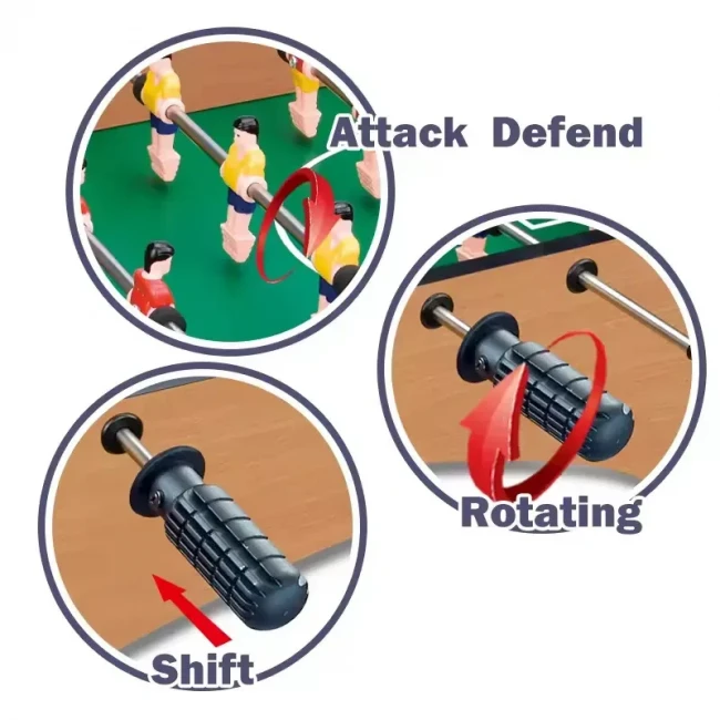Настольный футбол 2368 (88x63x22 см, деревянный, 8 штанг) Настольный футбол 2368 (88x63x22 см, деревянный, 8 штанг)