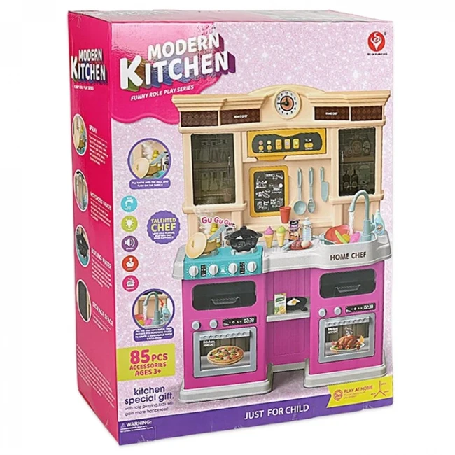 Дитяча кухня Home Chef 922-163 (висота 83 см, світло, звук, вода, парогенератор)