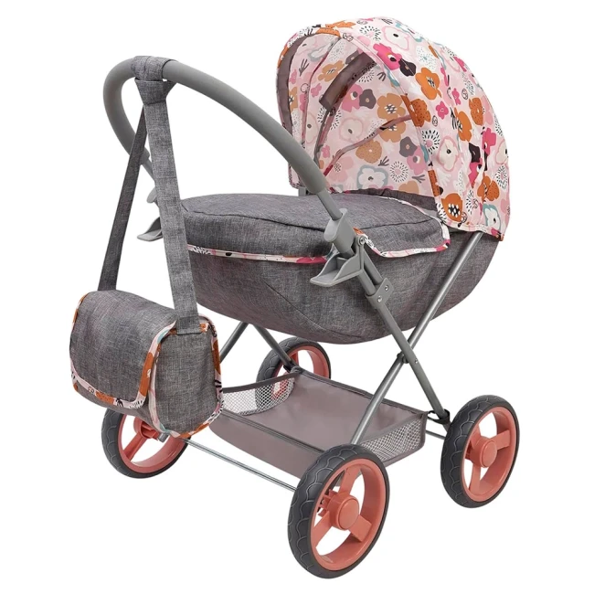 Коляска для кукол Fiveonine T725038 (классическая, корзинка, сумка) Коляска для кукол Fiveonine T725038 (классическая, корзинка, сумка)