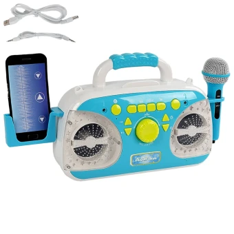 Детский караоке Boom Box 5021 A (Bluetooth, микрофон, колонка, подсветка, USB)
