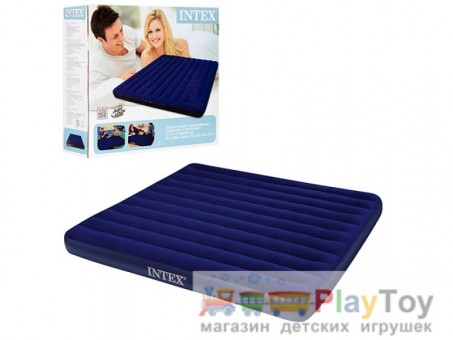 Велюровый матрас Intex (68755) 183x203x22