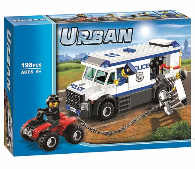 Конструктор "Urban" (10418) Автомобиль для перевозок заключенных, 198 деталей