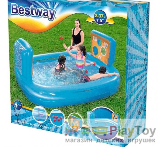 Детский надувной бассейн Bestway (54170) 237 х 152 х 94 см Детский надувной бассейн Bestway (54170) 237 х 152 х 94 см