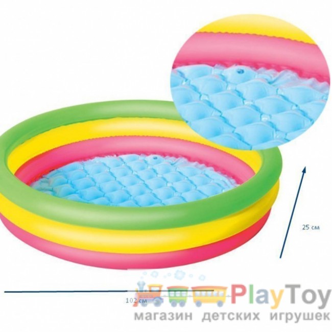 Детский надувной бассейн Bestway 51104 102 х 25 см Детский надувной бассейн Bestway 51104 102 х 25 см