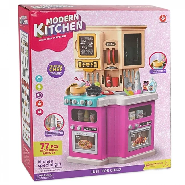 Дитяча кухня Modern Kitchen 922-165 (висота 80 см, світло, звук, вода, парогенератор)