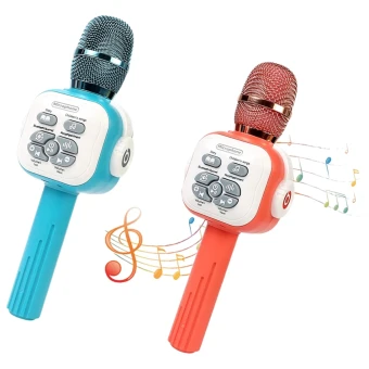 Детский микрофон караоке 100 K-K (Bluetooth, динамик, подсветка, аккумулятор)