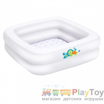 Детский надувной бассейн Bestway 51116 белый 86 х 86 х 25 см Детский надувной бассейн Bestway 51116 белый 86 х 86 х 25 см
