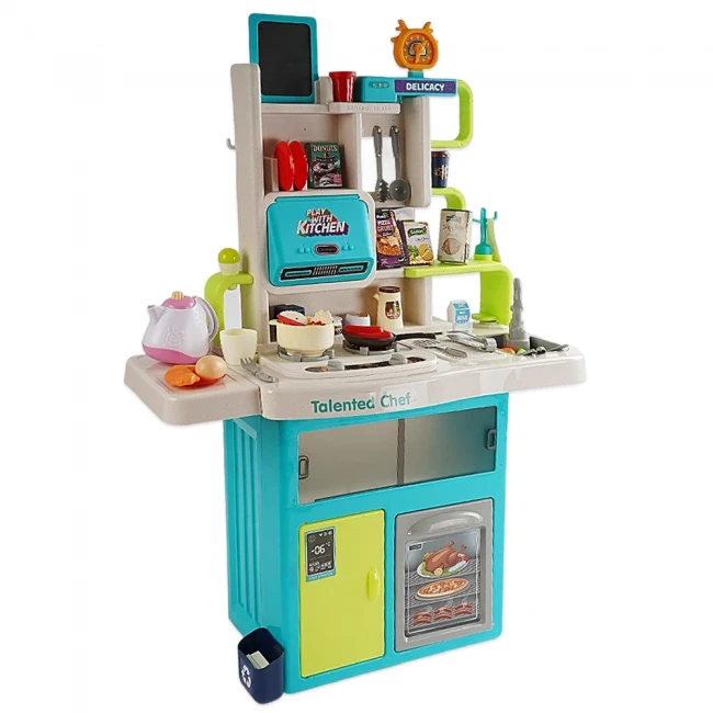 Детская большая кухня Home Chef 922-178 (высота 102 см, свет, звук, вода, парогенератор)