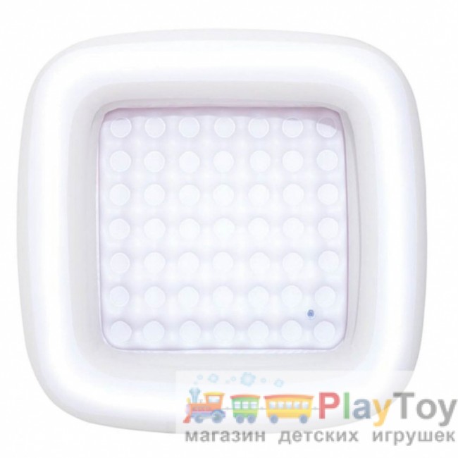 Детский надувной бассейн Bestway 51116-1 белый 86 х 86 х 25 см с шариками 10 шт