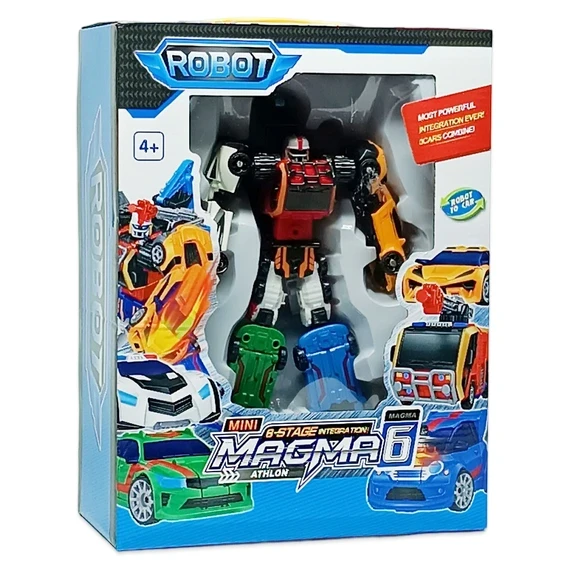Трансформер Тобот Магма 6 (535) 24 см, 6 машинок