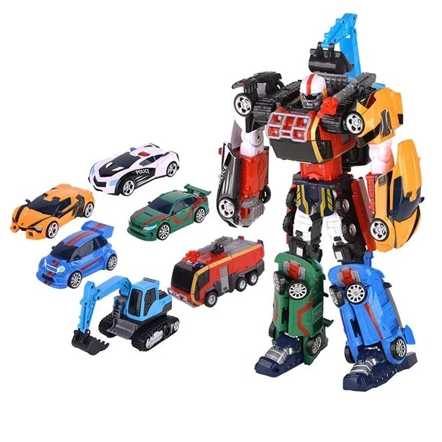 Трансформер Тобот Магма 6 (535) 24 см, 6 машинок