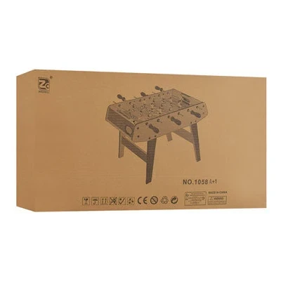 Настольный футбол 1058A+1 (71x37x60 см, деревянный, 6 штанг, на ножках) Настольный футбол 1058A+1 (71x37x60 см, деревянный, 6 штанг, на ножках)