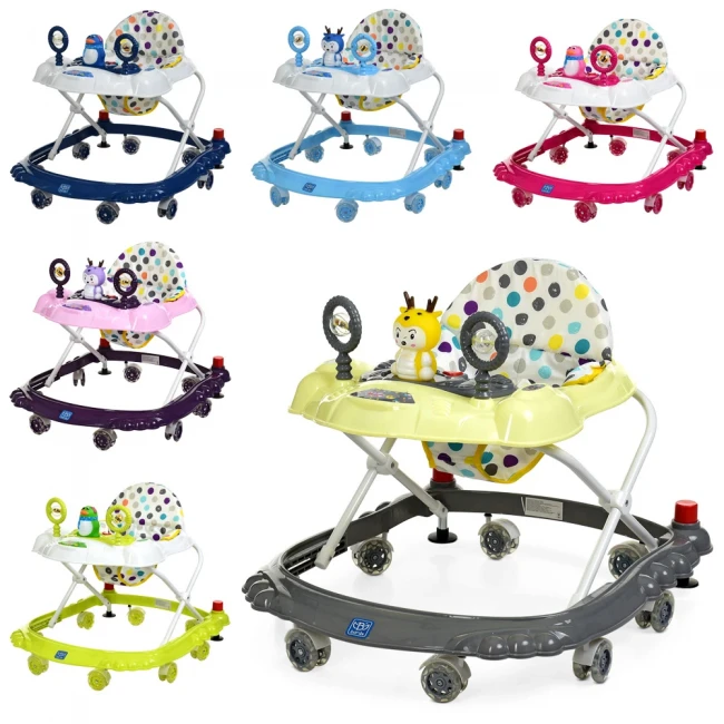 Ходунки для малюка Bambi M 3168 6 кольорів (музика, підсвічування, пальчикова гра, брязкальця) Ходунки для малюка Bambi M 3168 6 кольорів (музика, підсвічування, пальчикова гра, брязкальця)