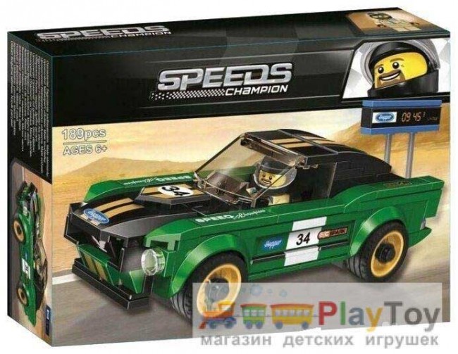 Конструктор "Speed Champions" (10944) Ford Mustang Fastback, 189 деталей - Аналог Спід Чемпіонс 75884